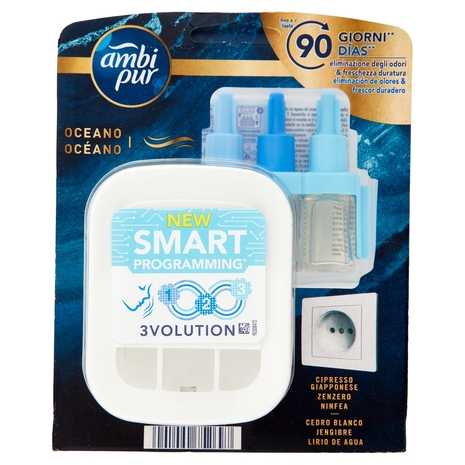 Ambi Pur Profumatore per Ambienti Elettrico Starter Kit 3Volution, Oceano 20 ml